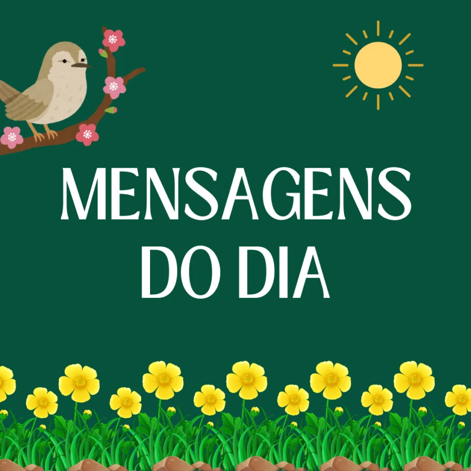 A imagem serve para destacar visualmente a seção 'MENSAGENS DO DIA', atraindo a atenção do leitor e introduzindo o conteúdo relacionado a mensagens diárias.